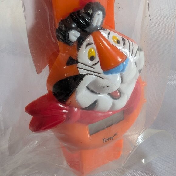 VINTAGE KELLOGG'S CEREAL TONY THE TIGER FROSTED FLAKES WRIST WATCH BOX PREMIUM - Picture 8 of 14
